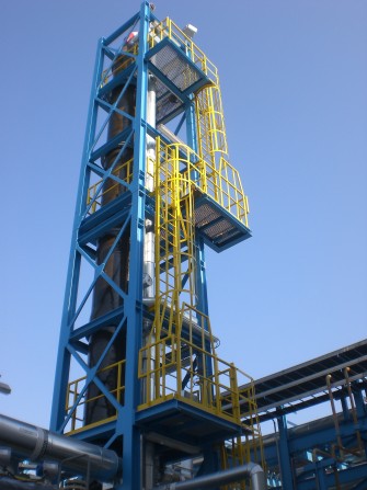 Waste gas dechlorination Waste gas dechlorination