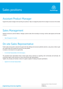 Sales positions Sales positions