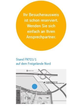 Besuchen Sie uns auf der bauma 2019 Besuchen Sie uns auf der bauma 2019