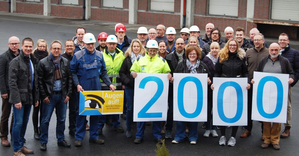 2000 Tage unfallfrei 2000 Tage unfallfrei