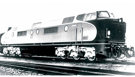 1952 Fornecimento da maior locomotiva a diesel já construída na Alemanha para o Brasil