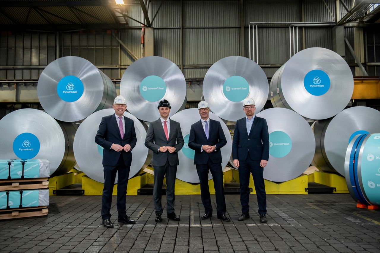 bluemint Steel thyssenkrupp Steel launches steel with an