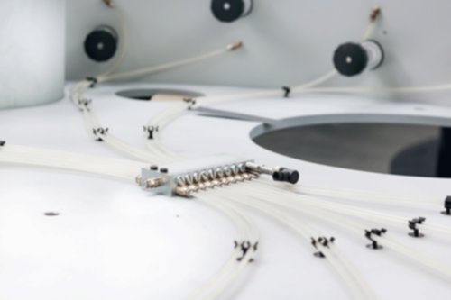 Primo piano della soluzione pronta per la torre