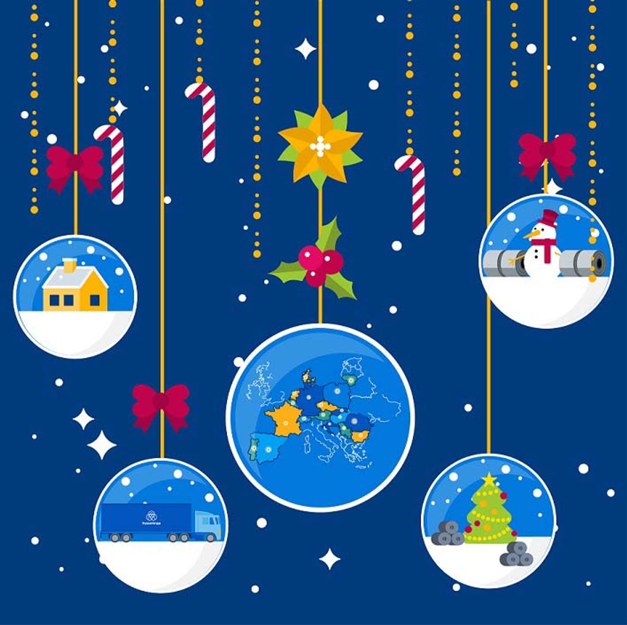 Kerstkaart thyssenkrupp Materials Belgium