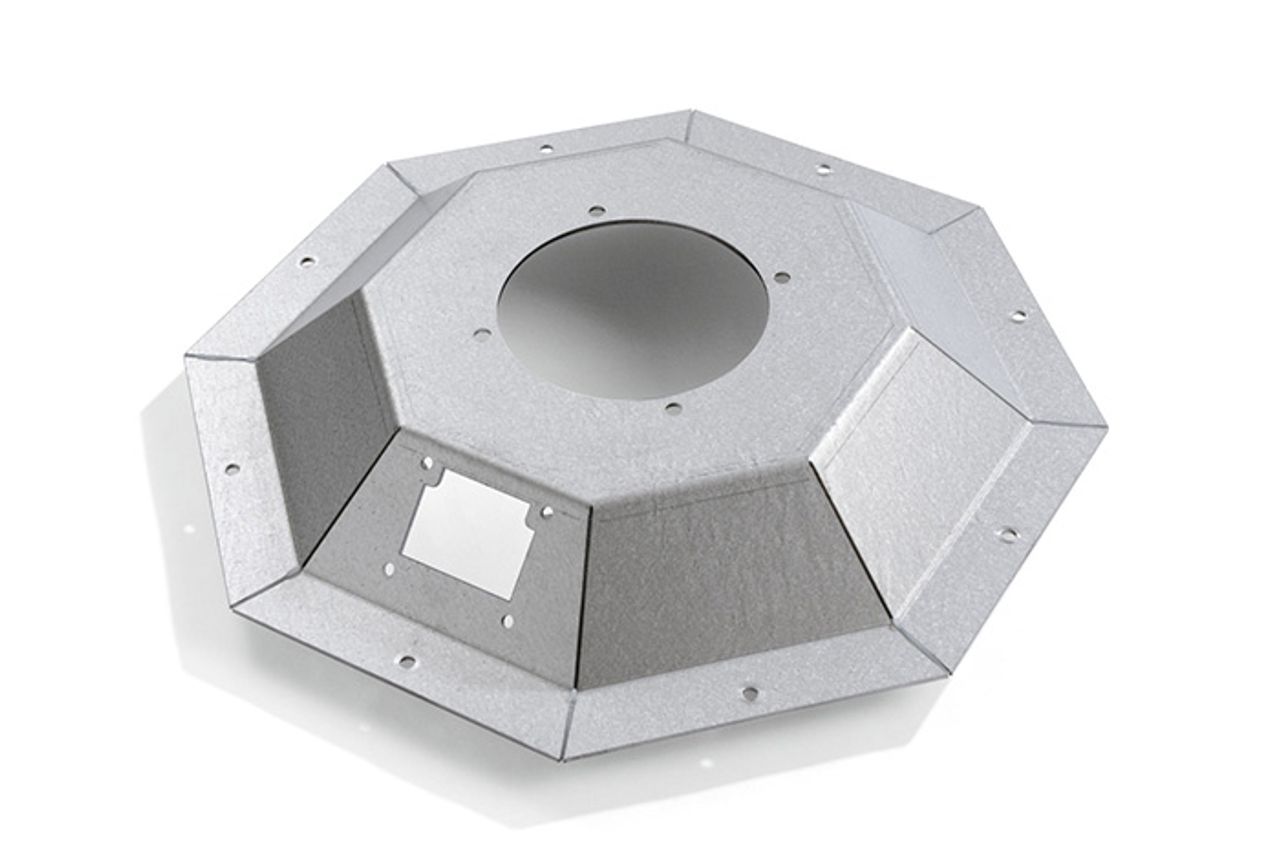 Geplooid stuk metaal