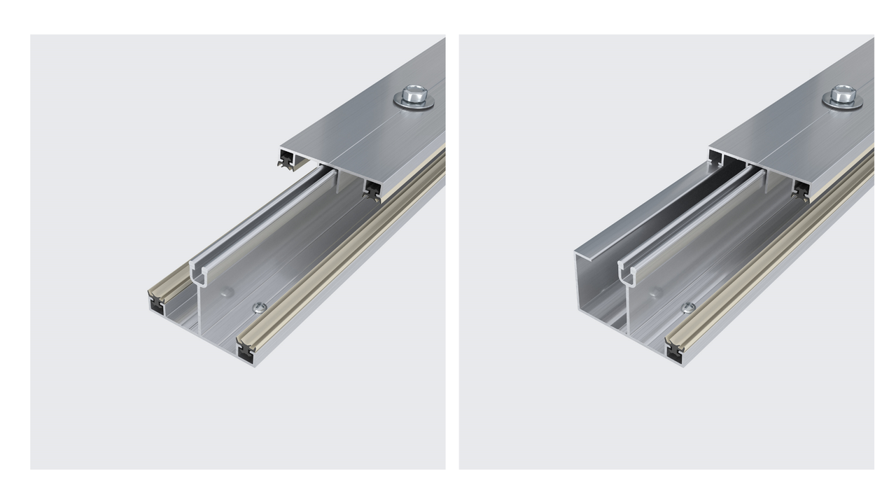 Eine lxy® Mittelsprosse und lyx® Randsprosse