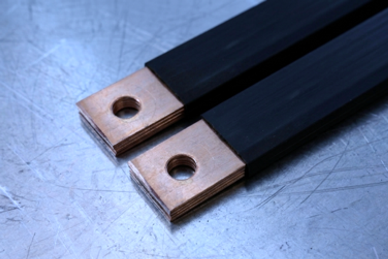 copper busbars insulated 