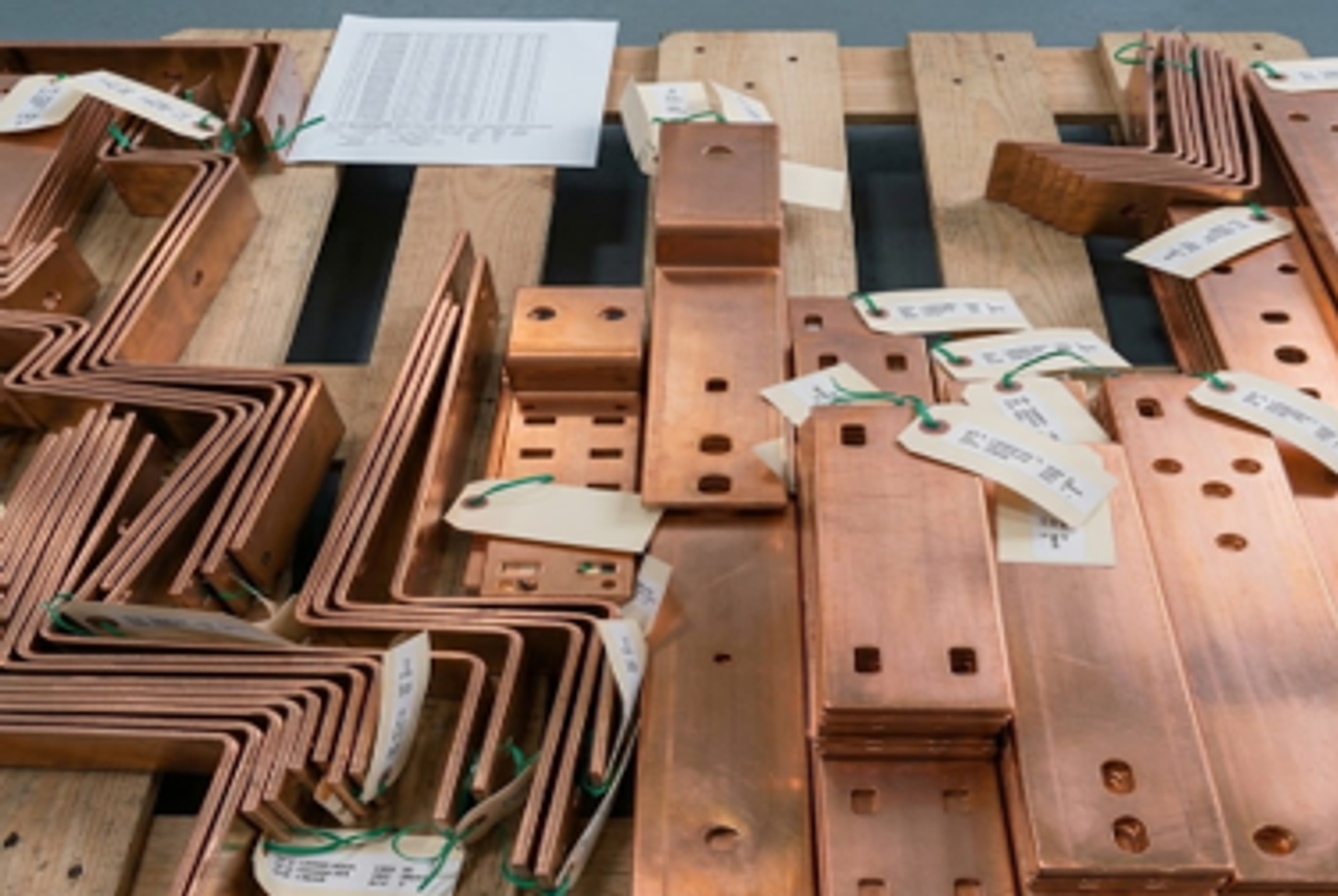 copper busbars kitting for lean production