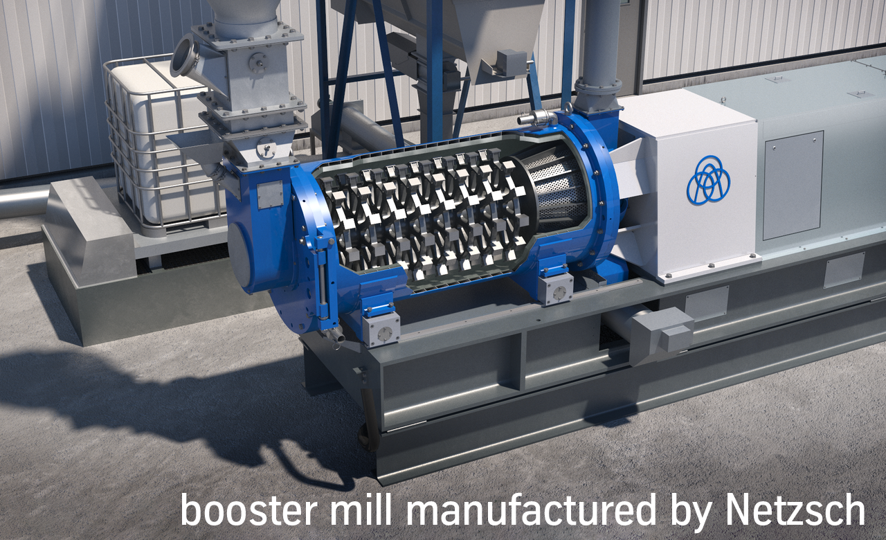 Decarbonizing the cement production with booster mill