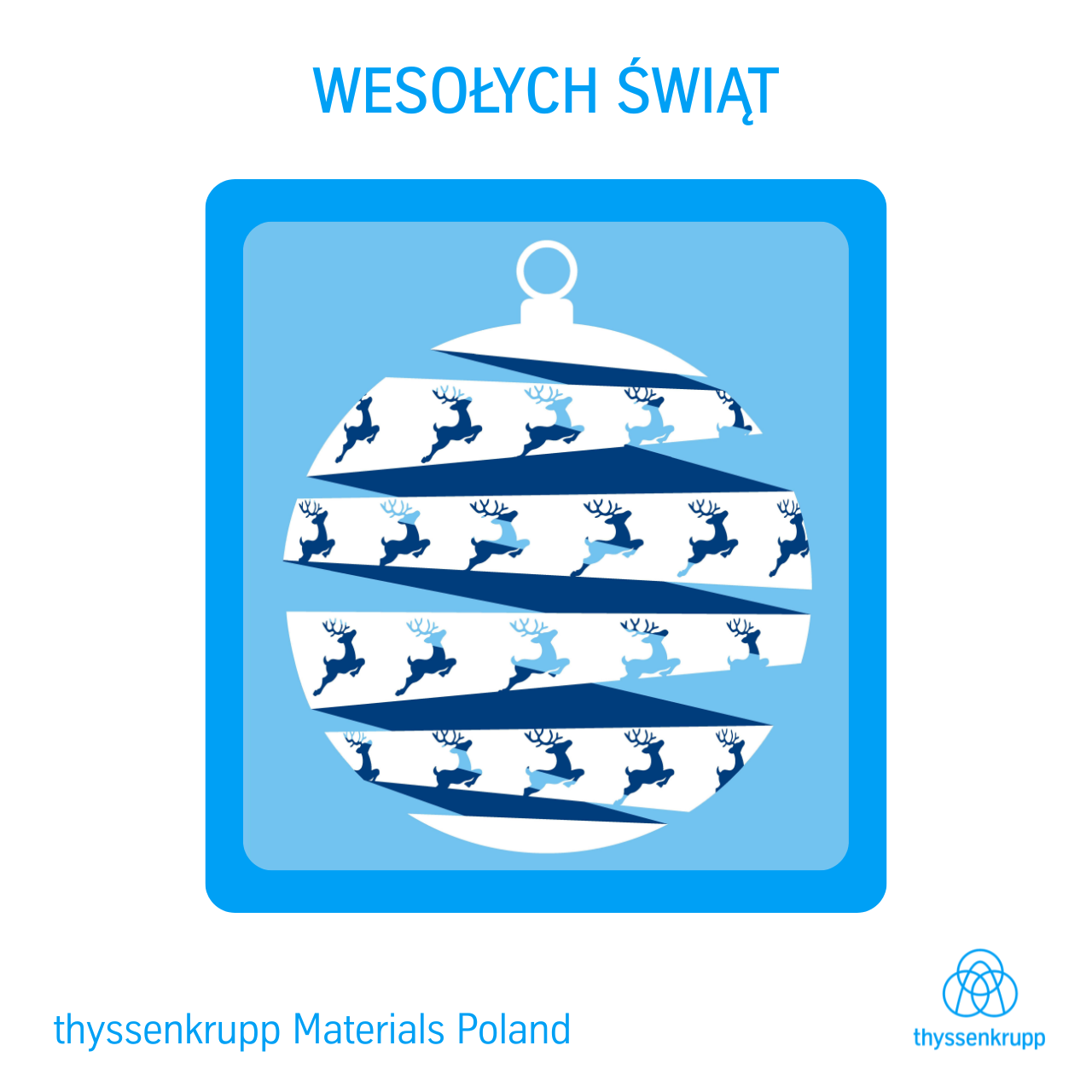 Świąteczna kartka od thyssenkrupp Materials Poland