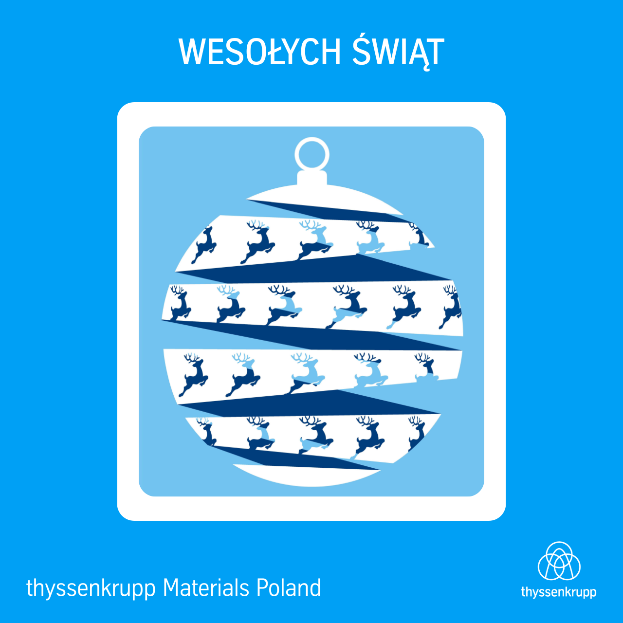 Kartka Świąteczna od thyssenkrupp Materials Poland