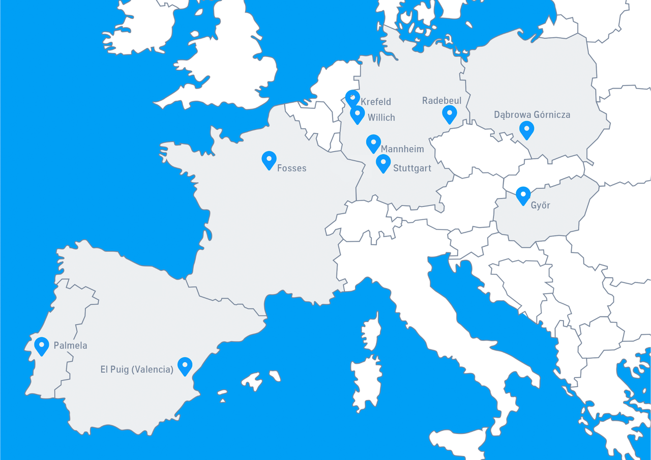 Standorte Europa thyssenkrupp Materials Processing Europe